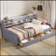 Lit plateforme simple tapissier avec rangement et tiroirs-2056628287