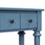 Console bleu marine avec 4 tiroirs et tablette ouverte By. Pin rétro de style rétro. Le plateau de table robuste peut supporter 220 lb, le tiroir 15 inférieur et 33 lb. Table fonctionnelle fonctionnelle. Instructions d'assemblage-130477665
