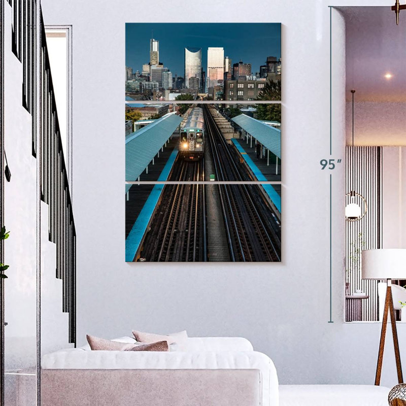 Lilie Chicago Subway Train, 74" H x 48" W