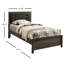 Lit Sadet gris / gris anthracite-1903172500