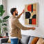 Red Forms Geometric - Wrapped Canvas-131763778-131763781