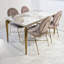Faux Marble Top Dining Table