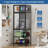 3D Printer Cabinet with Double Layer 3D Printer Filament Storage Rack, T-Shaped Filament Bar & Noise-Reducing, Dust-Proof Design, Suitable for Studio, Office Storage and Organization 