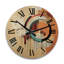 Horloge murale en bois massif Varshini-1935862813