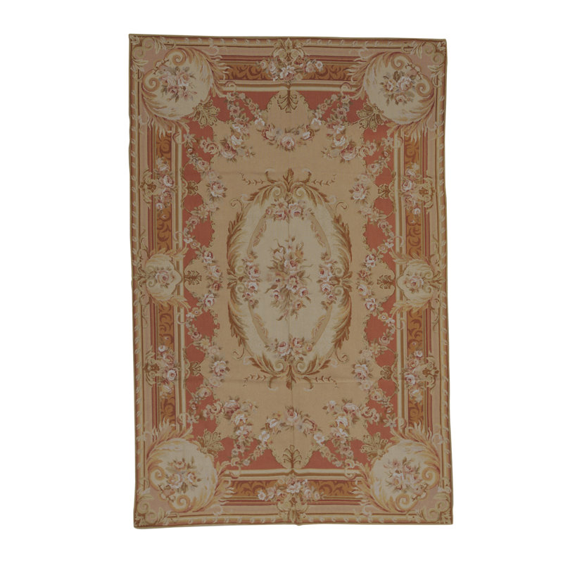 Needlepoint Wool Oriental Area Rug