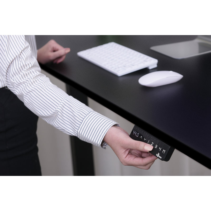 Bureau debout électrique de qualité supérieure - L 55 po x l 27,5 po, Noir