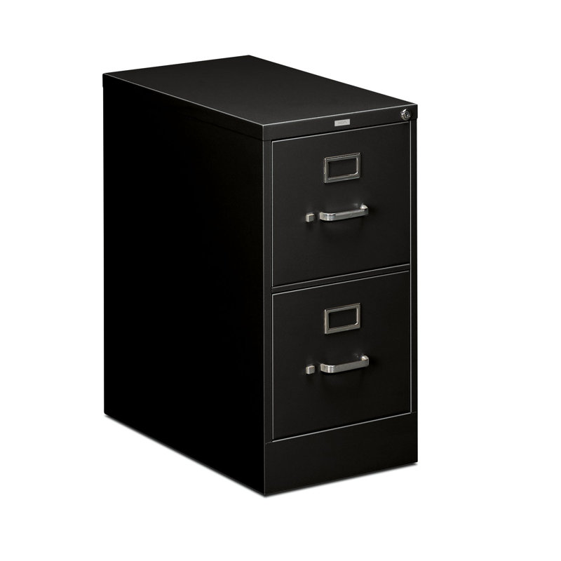 510 Series 2-Drawer Vertical Filing Cabinet, Black