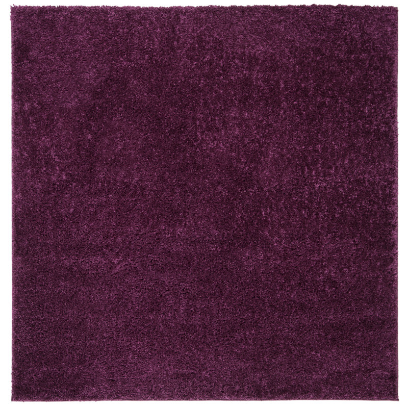 Pimlico Solid Colour Shag Area Rug, Square 122cm
