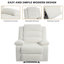 Fauteuil inclinable manuel en velours côtelé avec dossier à oreilles Ameiah-1928546626