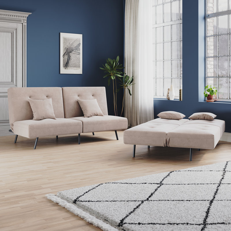 3 Seater Sofa Bed, Khaki