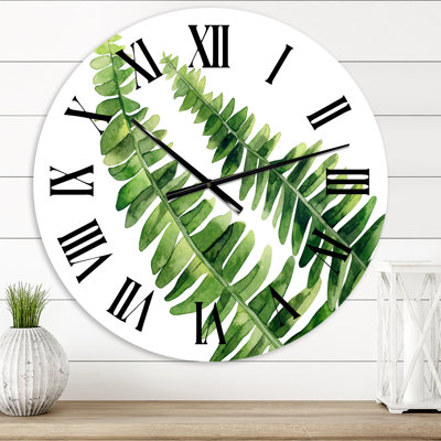 Fern Leaves - détail horloge murale