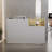 63'' Modern Wood Reception Desk With Storage