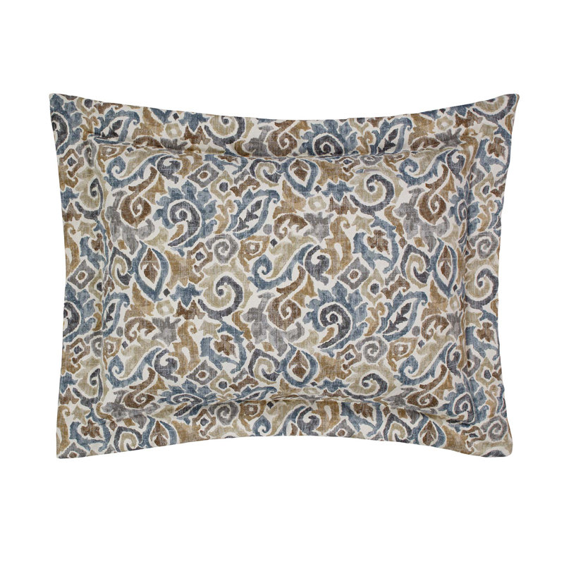 Jester Traditional Cotton Damask Sham, King