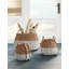 Gusman Handmade Coastal Seagrass Basket With Handles - Set of 3