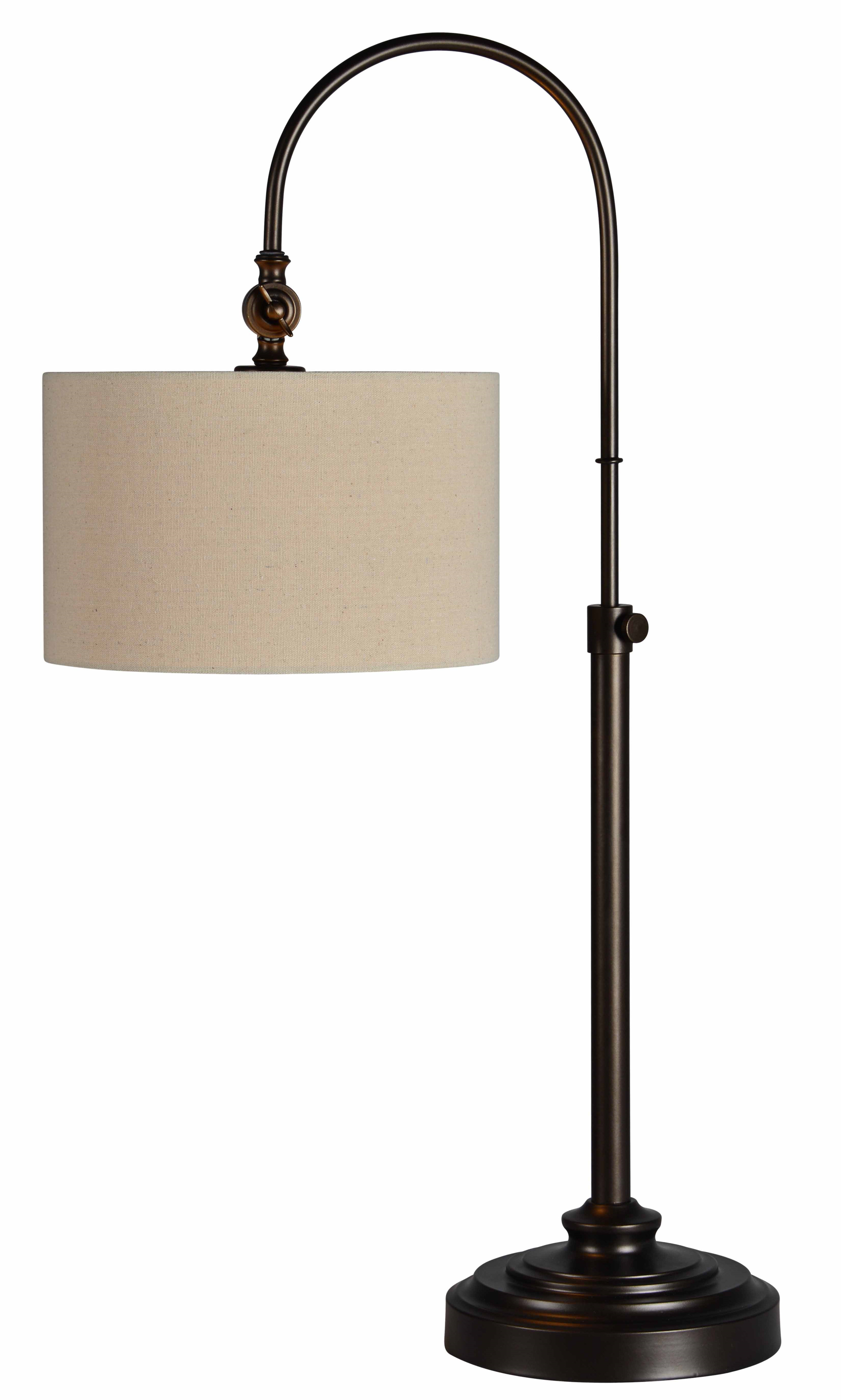 Alcott Hill® Spiva Oil Rubbed Bronze Arched Table Lamp Wayfair