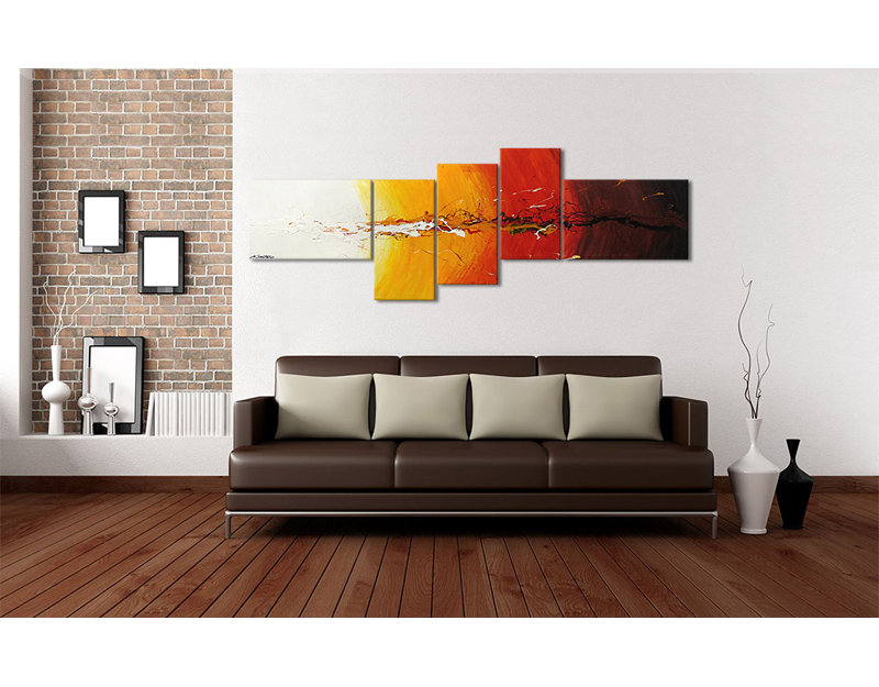 5 Piece No Frame Painting on Canvas