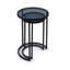 Mellyssa Glass Top Frame Nesting Tables