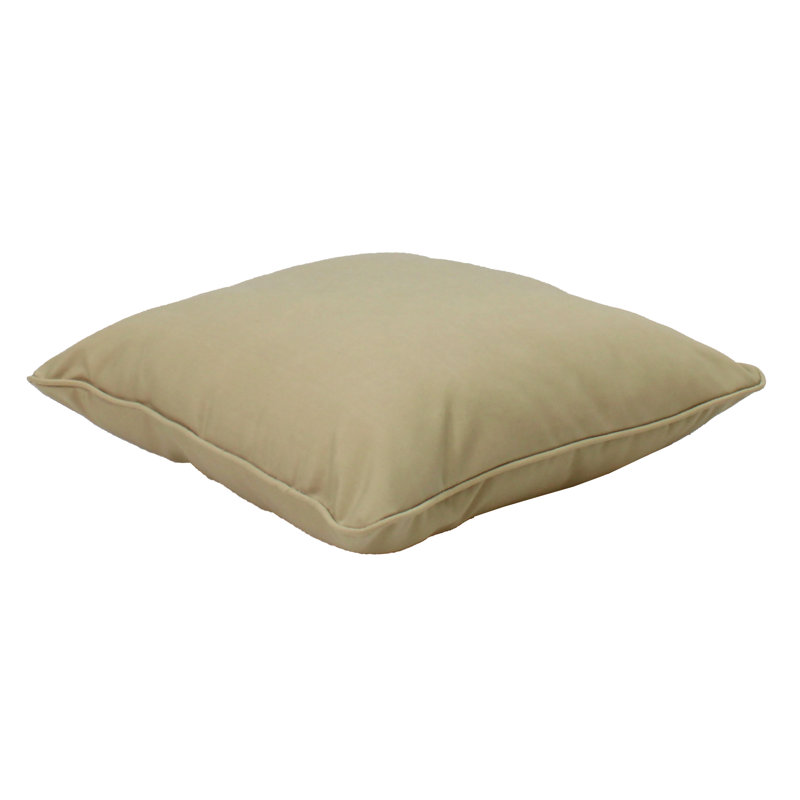 Housse et insert de coussin décoratif carré intérieur / extérieur Element, 15 po x 15 po, Beige sable