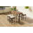 5-Piece Foldable Bar Height Outdoor Dining Set With Cushioned Stools