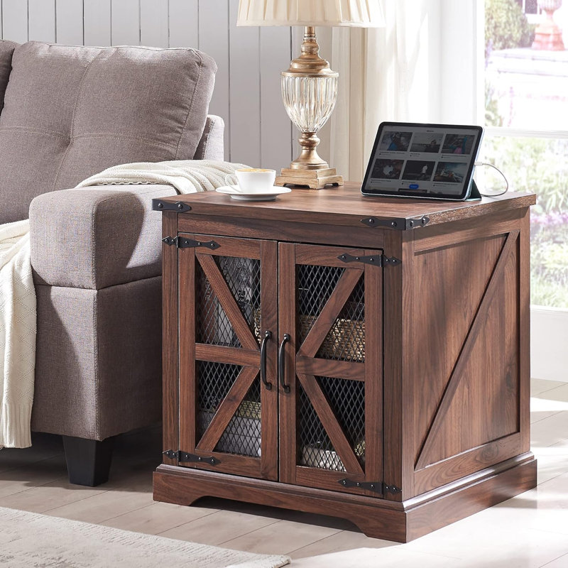 60cm W Manufactured Wood Bedside Table