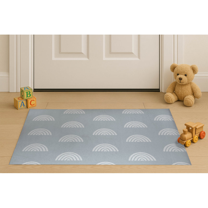 Paillasson Bows Match, Bleu ardoise, L 24 po x L 36 po