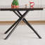 Table de salle à manger rectangulaire 59 po avec rallonge rétractable 59 po.-723725803-723725804-723725805