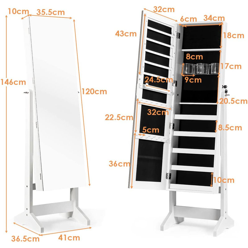 Shoaf Freestanding Jewelry Armoire