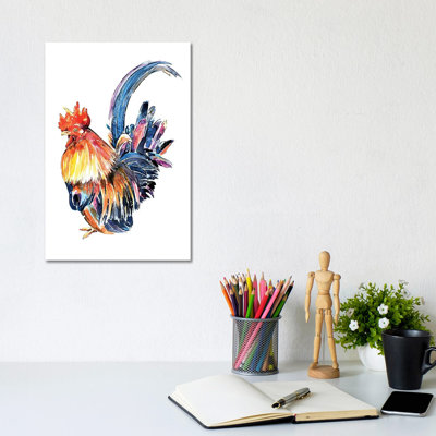 Rooster - Wrapped Canvas Painting