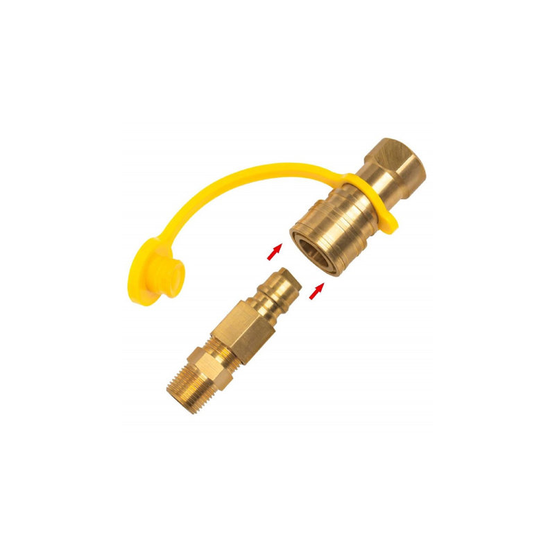 Tuyau de gaz naturel avec raccords rapides Mccutcheon