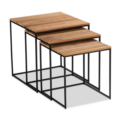 Outdoor Square Teak Side Table