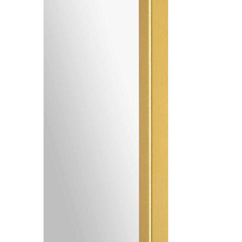 Metal Flat Wall Mirror, Gold