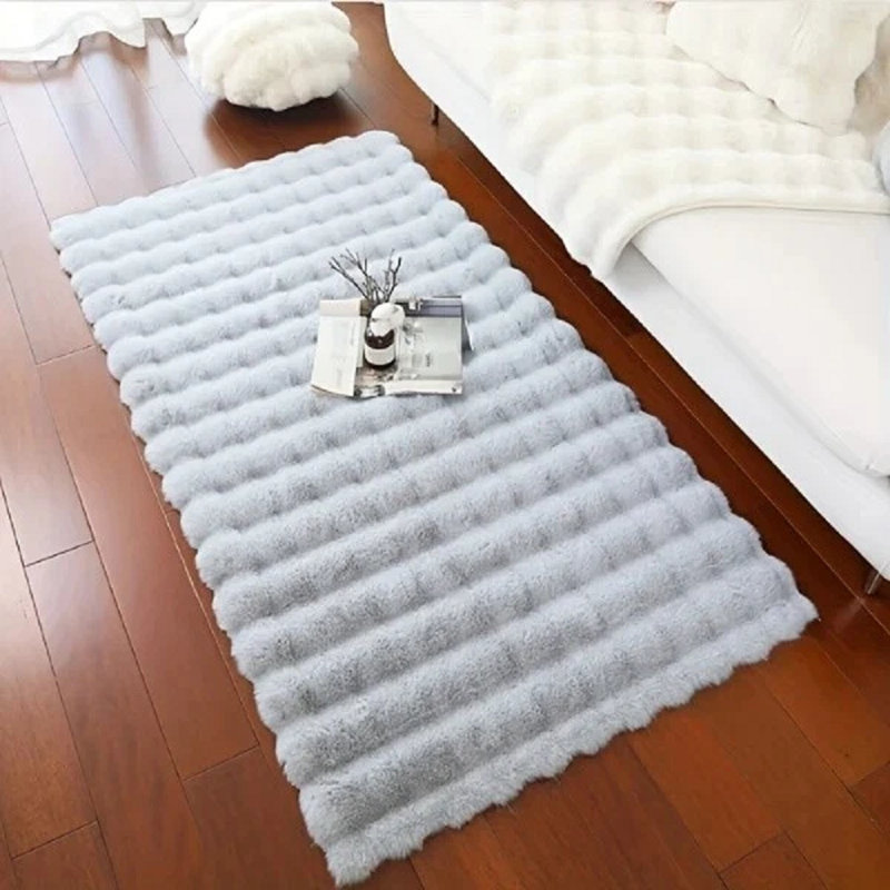Rabit Wave Silver, Rectangle 50 x 160 cm