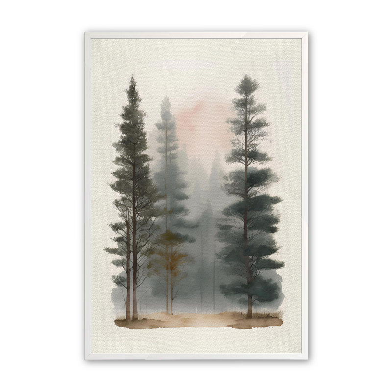 Mystique Forest Reverie I, reproduction d'art encadrée, H 17,5 po x l 13,5 po x P 1 po, Blanc opaque