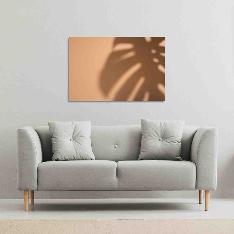 Monstera Shadow by Andrew Lee - Wrapped Canvas Print, 41cm H x 61cm W x 4cm D