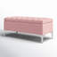 Banc de rangement avec repose-pieds en velours Spearman-696053321