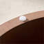 Ensemble de 2 tables gigognes rondes classiques en MDF brun pour le salon, style traditionnel
