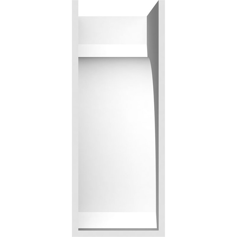 Corbeau standard en PVC de qualité architecturale standard, H 14 po x l 5 po x P 10 po