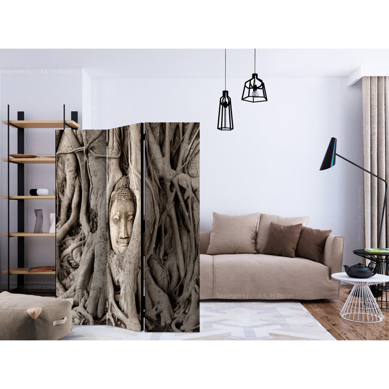 Gaydos 172cm H Folding Room Divider, 3