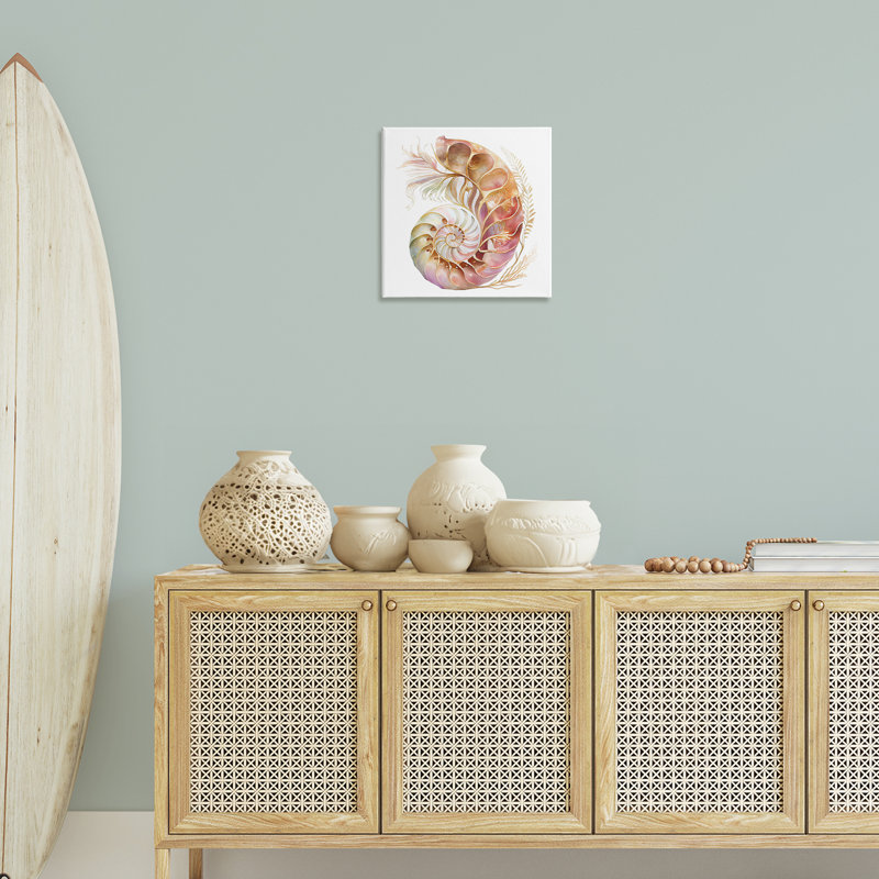 «Curled Nautilus» par Birch & Ink, H 17 po x l 17 po