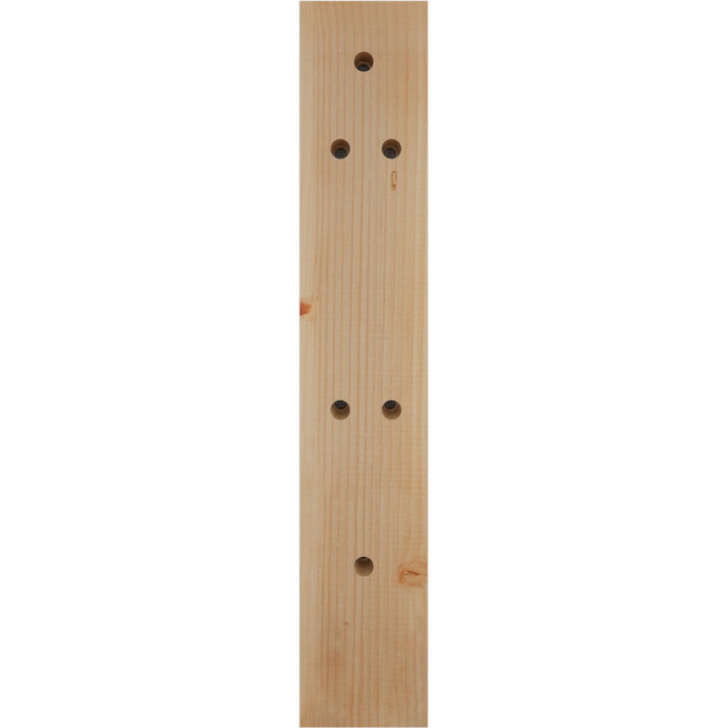 Persienne traditionnelle en bois rustique, Sapin Douglas de 5 1/2 po (lisse), P 24 po x H 24 po