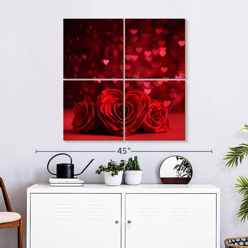 Roses et cœurs rouges Lelend