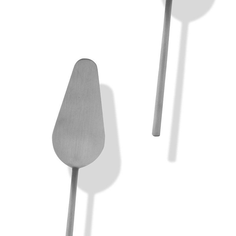 Plat à gâteau, Argenté glacé