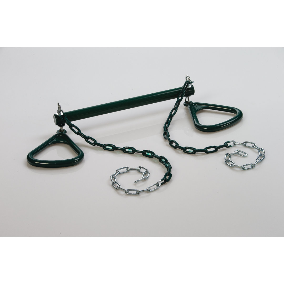 Ultimate Trapeze Bar with Triangle Rings and Chains Creative Cedar Designs 