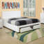Mobilier de chambre à coucher avec rangement blanc sous le lit-1783821842