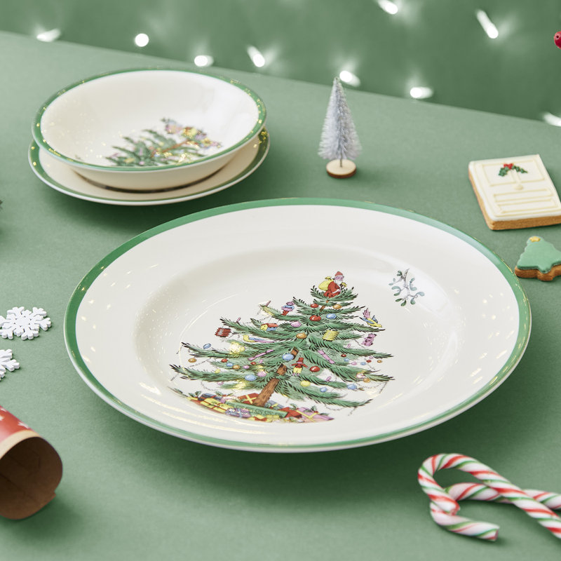 Spode Christmas Tree Salad Plates 8"