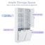 Armoire de rangement pour salle de bain avec portes et tiroirs-1494875497