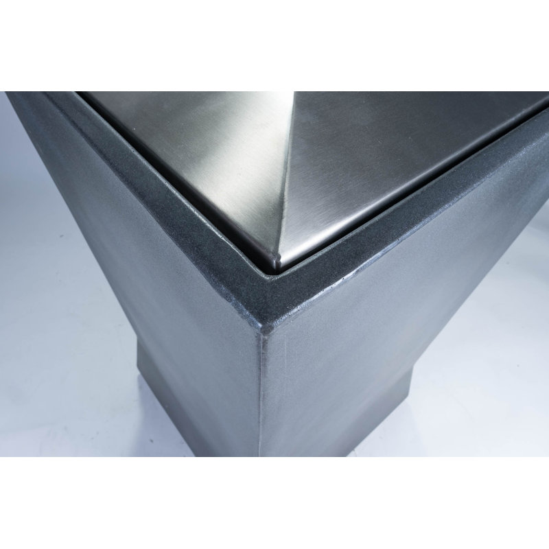 Poubelle Modtec, Métal industriel, H 36 po x l 22 po x P 22 po, 39