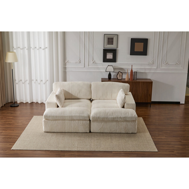 Double chaise longue d'intérieur, Blanc