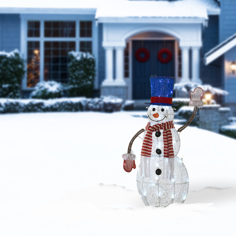 Bonhomme de neige en tissu 30 po The Holiday Aisle®