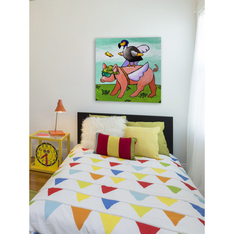 Janet Nelson - Wrapped Canvas Painting, 61cm H x 61cm W x 3.81cm D